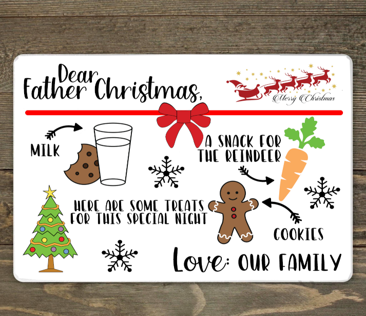 Christmas Eve - Dear Father Christmas Placemat